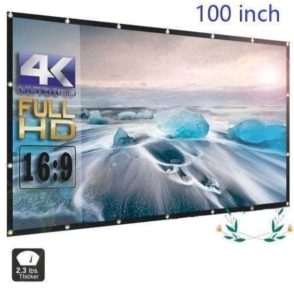 100 inch 4k Theater home screen full 16.9 HD and c